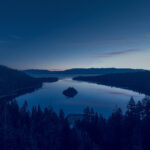Lake in the night